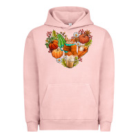 Pigment Salmon pumpkin and latte with fall Urban Hoodie - AdoDesignShop