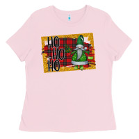 Bubblegum Pink Christmas Ho Ho Ho Ladies Tee - Bettercallsaul