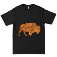 Black Western Vintage Bison Silhouette Premium Tee - Bettercallsaul