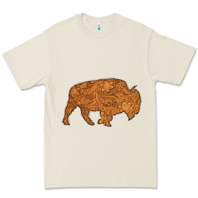 Western Vintage Bison Silhouette Premium Tee by Bettercallsaul | Teevron