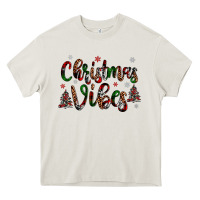 Cream christmas vibes Heavy Core Tee - JahusDesignShop