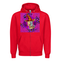 Red Halloween Saanen Goat Zipper Hoodie - LillyAllenDesigns