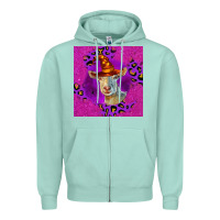 Seafoam Halloween Saanen Goat Zipper Hoodie - LillyAllenDesigns