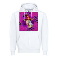 White Halloween Saanen Goat Zipper Hoodie - LillyAllenDesigns