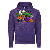 Cloud Purple halloween heart Vintage Hoodie - CowGirlArtShop