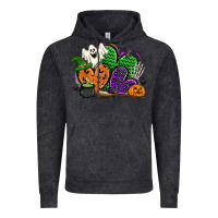Vintage Black halloween heart Vintage Hoodie - CowGirlArtShop