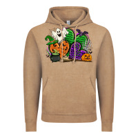 Vintage Coffee halloween heart Vintage Hoodie - CowGirlArtShop