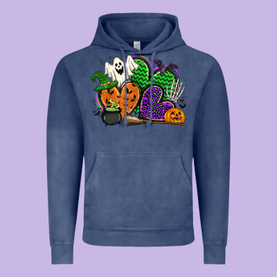 Halloween Heart Vintage Hoodie Designed By Cowgirlartshop