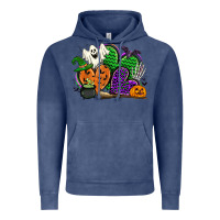 Vintage Denim halloween heart Vintage Hoodie - CowGirlArtShop