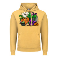 Vintage Mustard halloween heart Vintage Hoodie - CowGirlArtShop