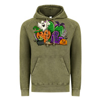 Vintage Olive halloween heart Vintage Hoodie - CowGirlArtShop