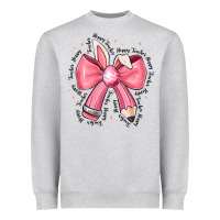 Easter Bunny Pencil Bow Heavyweight Sweatshirt | Teevron