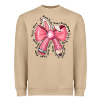 Mushroom easter bunny pencil bow Heavyweight Sweatshirt - CowhideDigitalArt