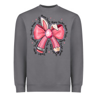 Storm easter bunny pencil bow Heavyweight Sweatshirt - CowhideDigitalArt