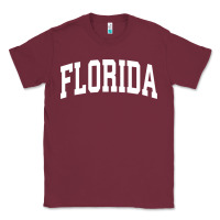 Burgundy Florida Crewneck Sweatshirt Sports College Style State Gifts Classic Tee - minhPixels
