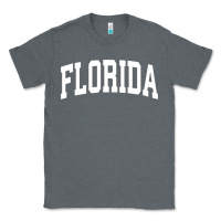 Charcoal Heather Florida Crewneck Sweatshirt Sports College Style State Gifts Classic Tee - minhPixels