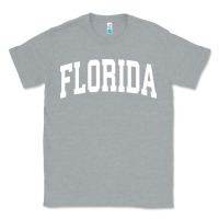 Heather Grey Florida Crewneck Sweatshirt Sports College Style State Gifts Classic Tee - minhPixels
