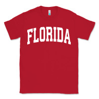 Red Florida Crewneck Sweatshirt Sports College Style State Gifts Classic Tee - minhPixels
