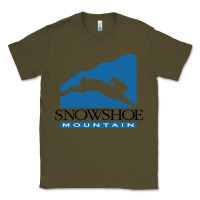 Army Green snowshoe mountain Classic Tee - minhPixels