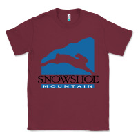 Burgundy snowshoe mountain Classic Tee - minhPixels