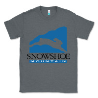 Charcoal Heather snowshoe mountain Classic Tee - minhPixels