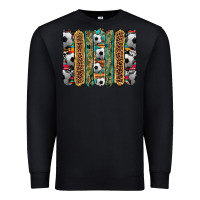 Black soccer camouflage serape cowhide turquoise leopard glitter  brushstrok Premium Sweatshirt - Artiststas
