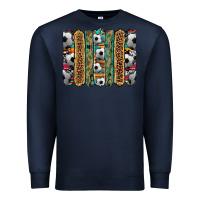 Navy soccer camouflage serape cowhide turquoise leopard glitter  brushstrok Premium Sweatshirt - Artiststas