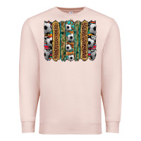Pale Pink soccer camouflage serape cowhide turquoise leopard glitter  brushstrok Premium Sweatshirt - Artiststas