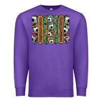 Purple soccer camouflage serape cowhide turquoise leopard glitter  brushstrok Premium Sweatshirt - Artiststas