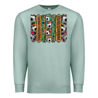 Seafoam soccer camouflage serape cowhide turquoise leopard glitter  brushstrok Premium Sweatshirt - Artiststas