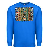 True Royal soccer camouflage serape cowhide turquoise leopard glitter  brushstrok Premium Sweatshirt - Artiststas