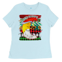Baby Blue Believe In Hope Santa Moon Ladies Tee - Bettercallsaul
