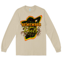 Mushroom Remember your roots Long Sleeve Tee - HowdyJamesFarm