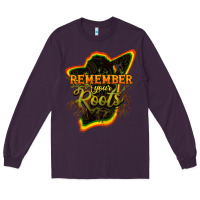 Plum Remember your roots Long Sleeve Tee - HowdyJamesFarm
