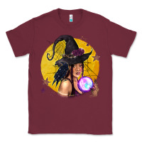 Burgundy Black Witch Classic Tee - texasbilliewilder