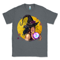 Charcoal Heather Black Witch Classic Tee - texasbilliewilder