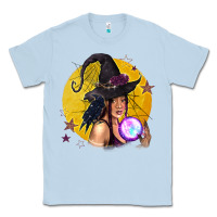 Dusty Blue Black Witch Classic Tee - texasbilliewilder