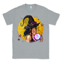 Heather Grey Black Witch Classic Tee - texasbilliewilder