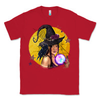 Red Black Witch Classic Tee - texasbilliewilder
