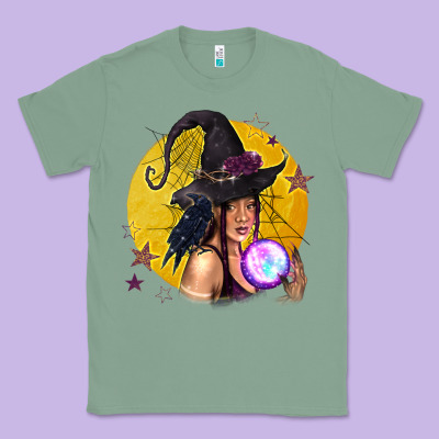 Black Witch Classic Tee Designed By Texasbilliewilder