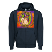 Navy Halloween Pomeranian Dog Zipper Hoodie - LillyAllenDesigns