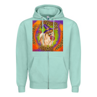 Seafoam Halloween Pomeranian Dog Zipper Hoodie - LillyAllenDesigns