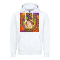 White Halloween Pomeranian Dog Zipper Hoodie - LillyAllenDesigns
