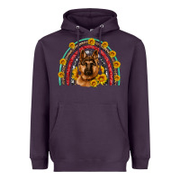 Plum german shepherd rainbow Heavyweight Hoodie - Artiststas