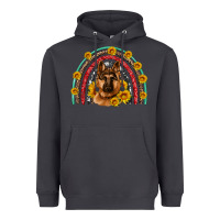 Smoke german shepherd rainbow Heavyweight Hoodie - Artiststas