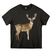 Asphalt white tailed buck deer Heavy Core Tee - LillyAllenDesigns