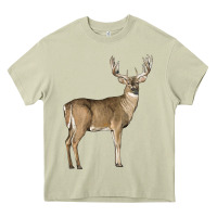 Mossy white tailed buck deer Heavy Core Tee - LillyAllenDesigns