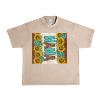 French Oak nana sunflowers and turquoise gemstones Urban Heavy Tee - TumblerDesignByShophia