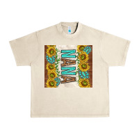 Sandshell nana sunflowers and turquoise gemstones Urban Heavy Tee - TumblerDesignByShophia
