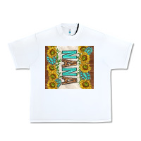 White nana sunflowers and turquoise gemstones Urban Heavy Tee - TumblerDesignByShophia